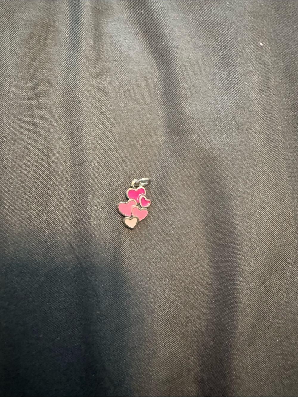 James Avery Pink Heart lots of love Charm hearts silver